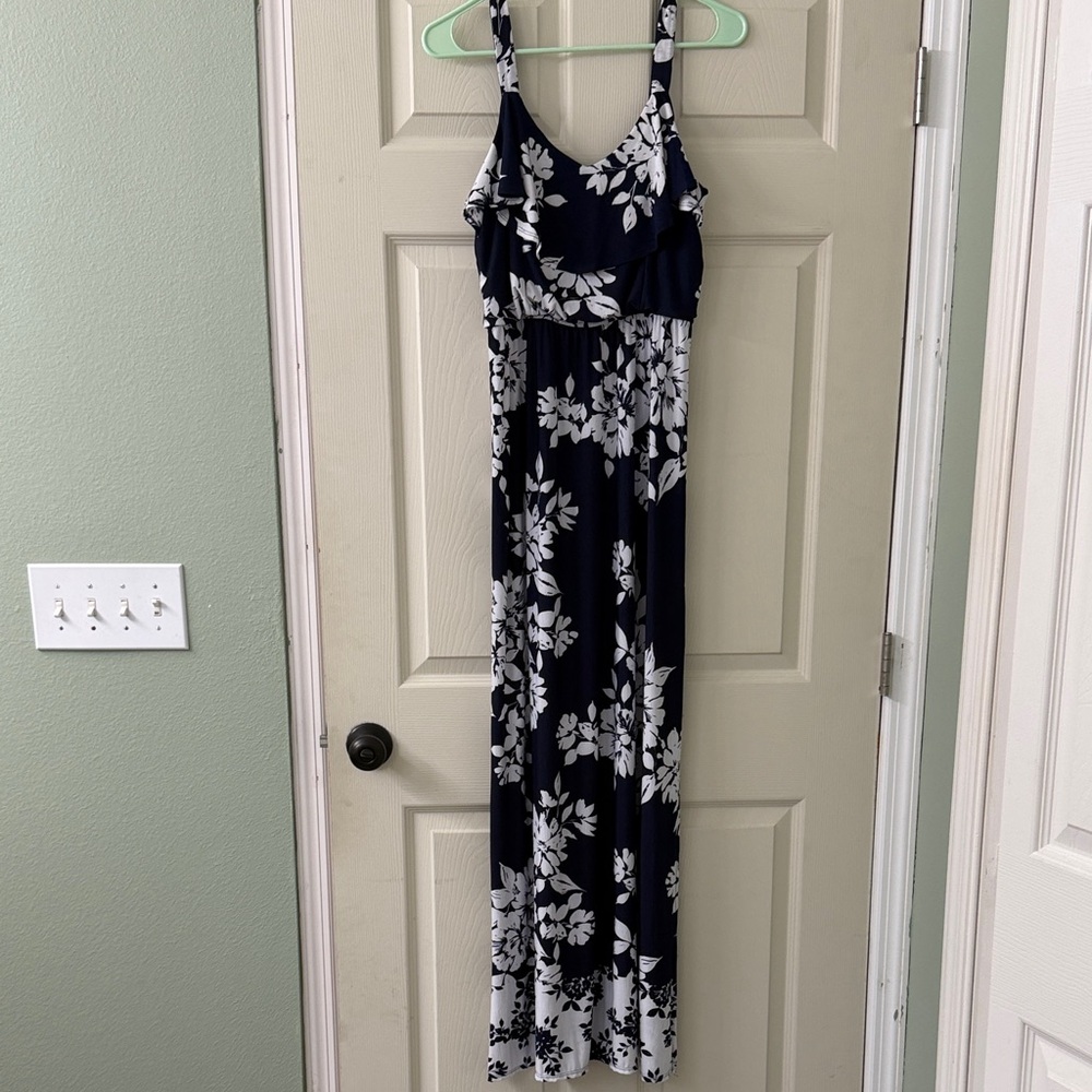 Three Hearts Navy and White Floral Dress
